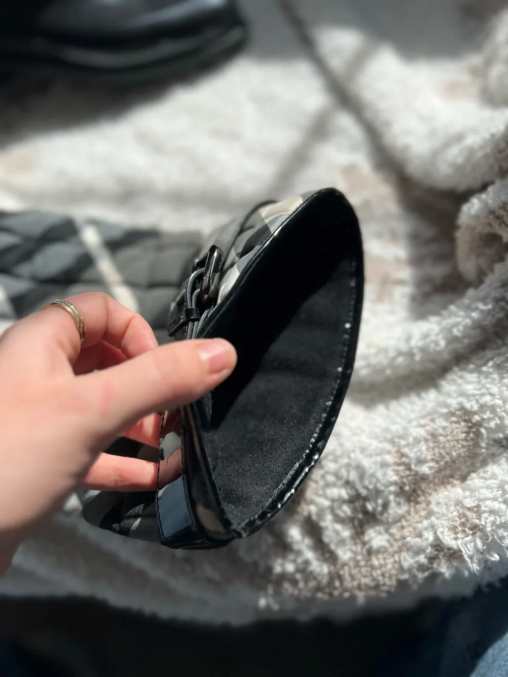 NWOT Burberry Quilted Rain Boots - Picture 8 of 9